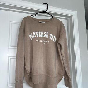 Ocean Drive Tan Sweatshirt